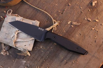 Boker Solingen AK1 Reverse Tanto 3.11" Fixed Blade / Black G-10 / Black RWL-34