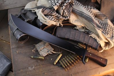 Condor Tool &amp; Knife German Aviator 16" Machete / Walnut / Black 1075