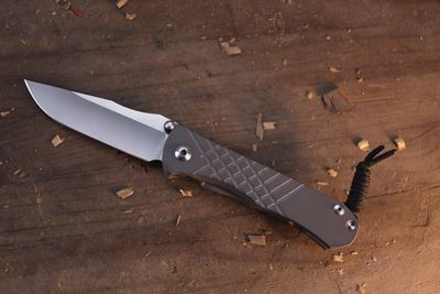 Chris Reeve Umnumzaan 3.675" Framelock Folder / Milled Titanium / Stonewashed S45VN. ( Pre Owned )