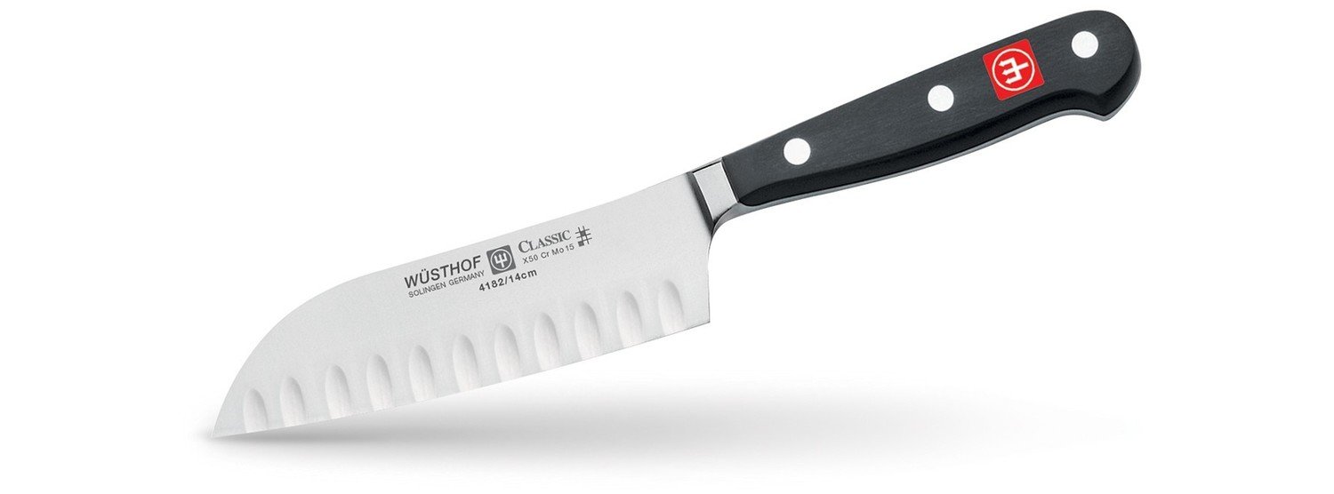 Wüsthof Classic 5&quot; Santoku, Hollow Edge