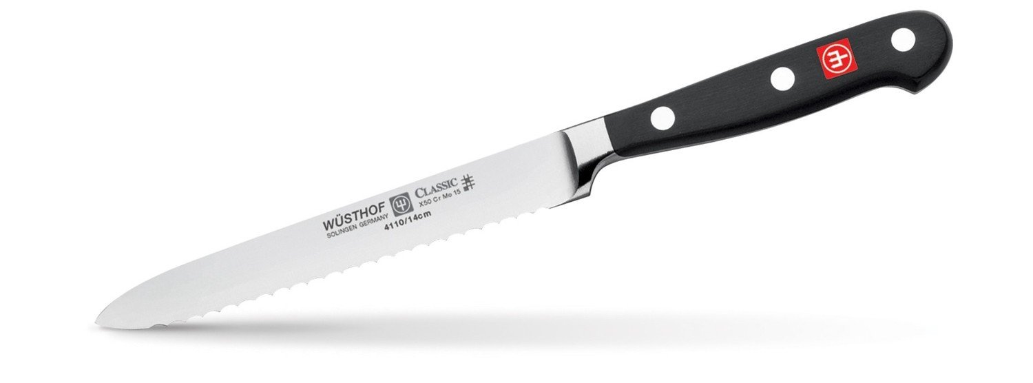 Wüsthof Classic 5&quot; Serrated Utility Knife