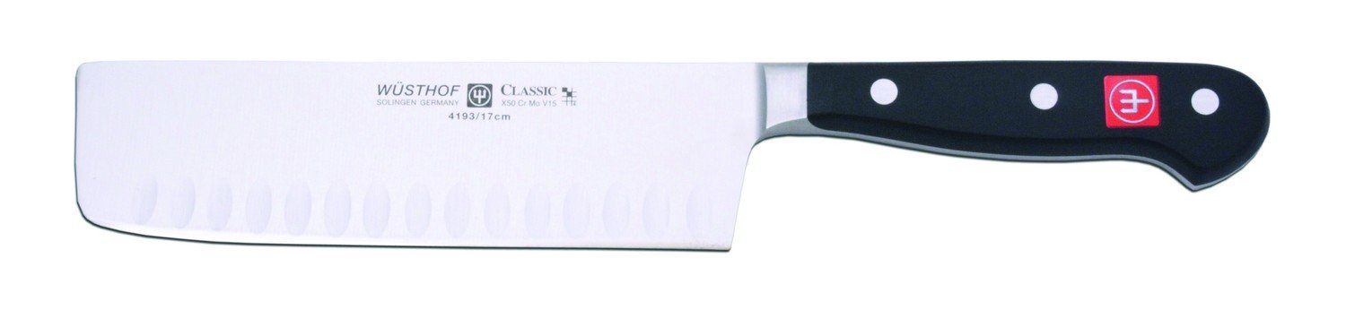 Wüsthof Classic 7&quot; Nakiri, Hollow Edge