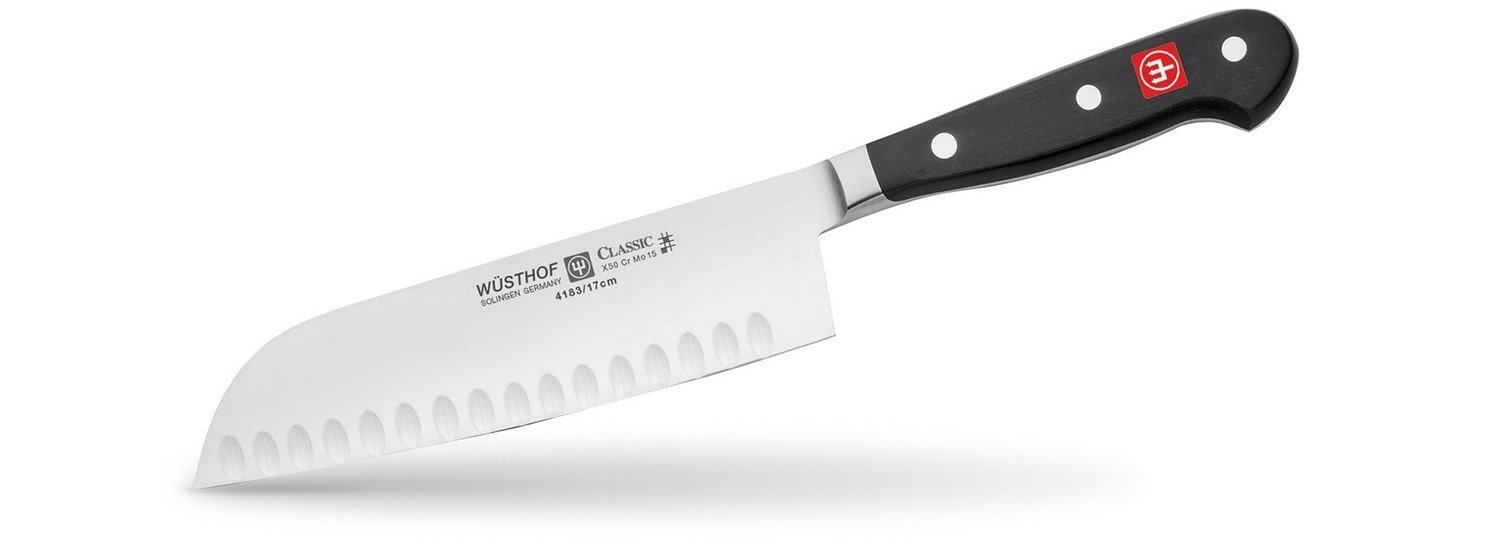 Wüsthof Classic 7&quot; Santoku, Hollow Edge