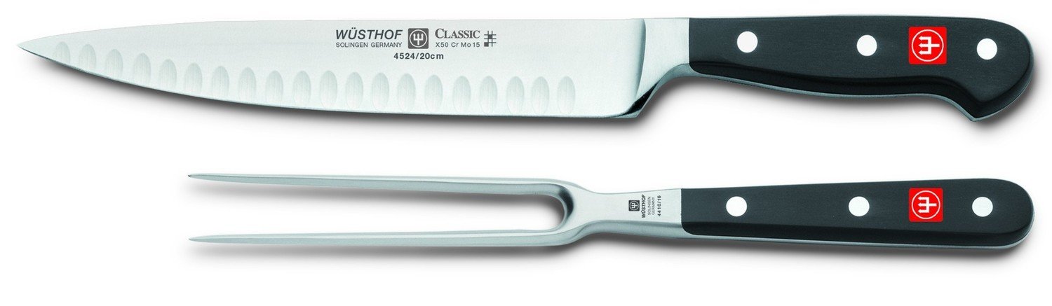 Wüsthof Classic Classic Two Piece Carving Set, Hollow Edge ( Discontinued )