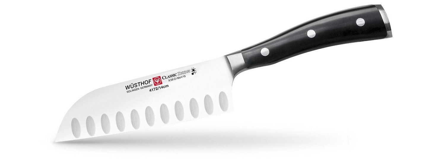 Wüsthof Classic Ikon 5&quot; Santoku Knife, Hollow Edge ( Discontinued )