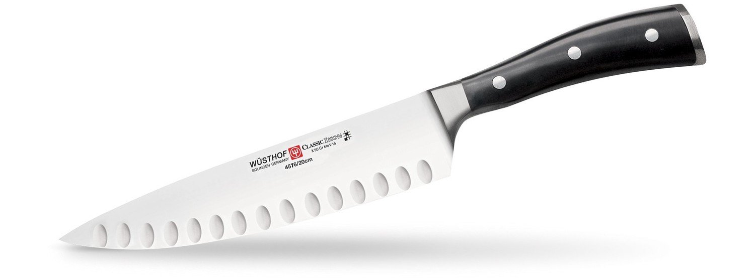 Wüsthof Classic Ikon 8&quot; Cook&#39;s Knife, Hollow Edge ( Discontinued )