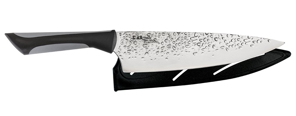 KAI Luna 8&quot; Chef&#39;s Knife, Soft Grip W/ Sheath