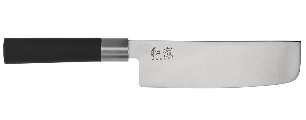 KAI Wasabi 6.5&quot; Nakiri, Black Handle