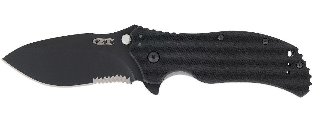 Zero Tolerance 0350ST Ken Onion 3.25&quot; Assisted Opening Knife G10 / Black Serrated ( Discontinued )