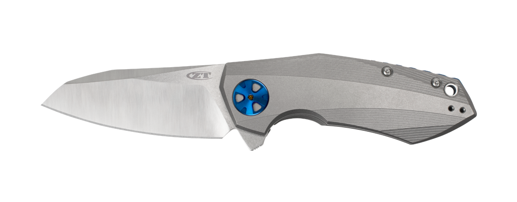 Zero Tolerance 0456 Sinkevich 3.25&quot; Flipper Knife Titanium / Satin ( Discontinued )