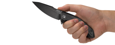 Zero Tolerance 0095BW 3.5" Flipper Knife Titanium / Blackwash ( Discontinued )