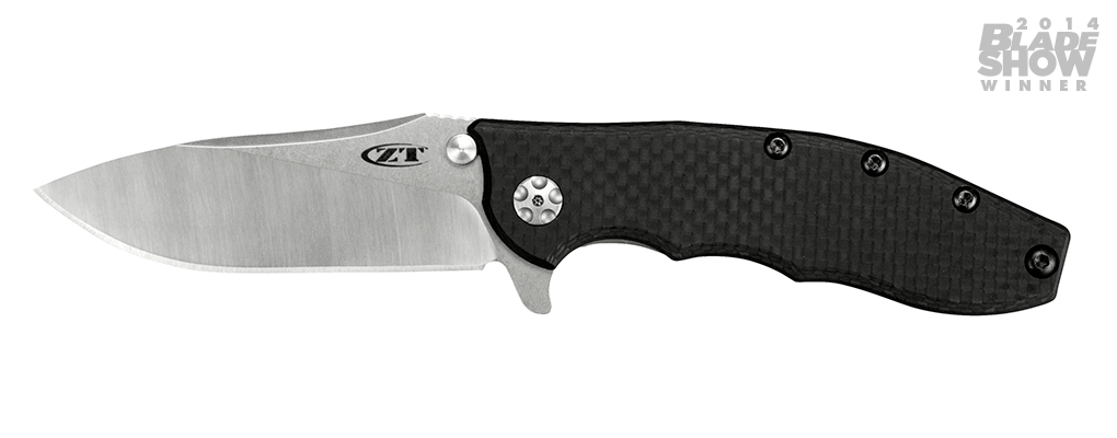 Zero Tolerance 0562CF Hinderer 3.5" Flipper Knife / Carbon Fiber / Titanium / Satin