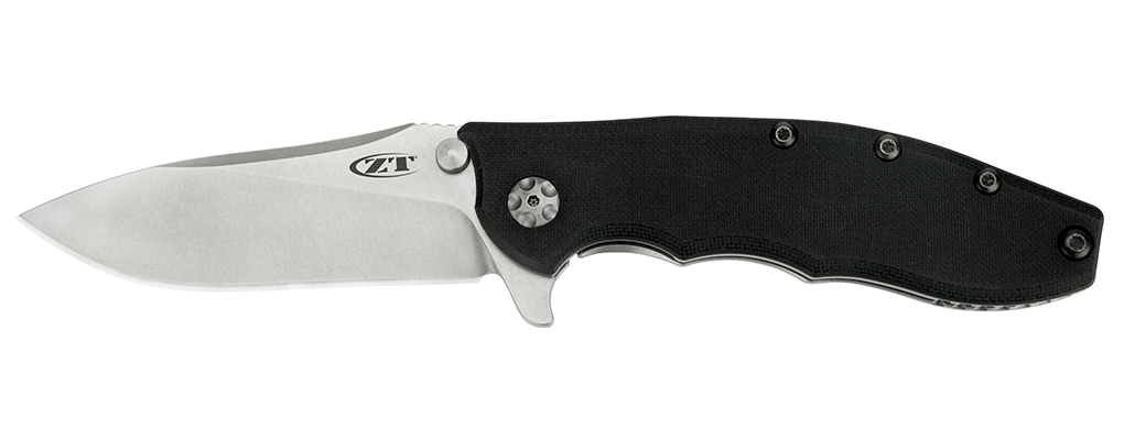 Zero Tolerance 0562 Hinderer 3.5&quot; Flipper Knife / Black G10 / Stonewash ( Discontinued )