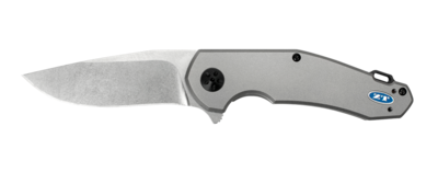 Zero Tolerance 0220 Jens Anso 3.5" Flipper Knife Titanium / Stonewash ( Discontinued )