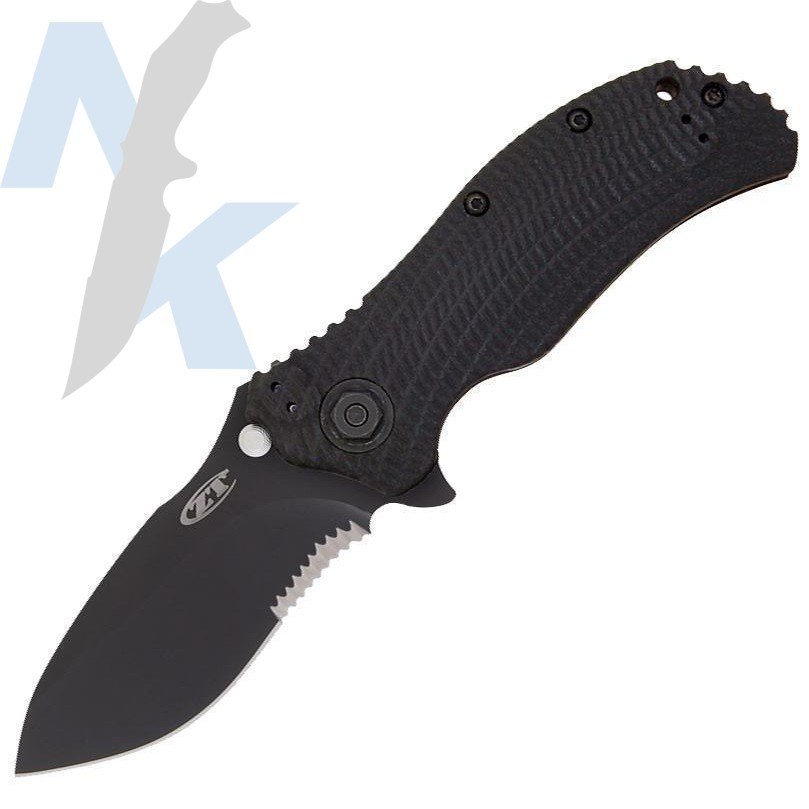 Zero Tolerance 0300ST Ken Onion 3.75&quot; Assisted Opening Knife Black G10 / Black Serrated (Discontiued)