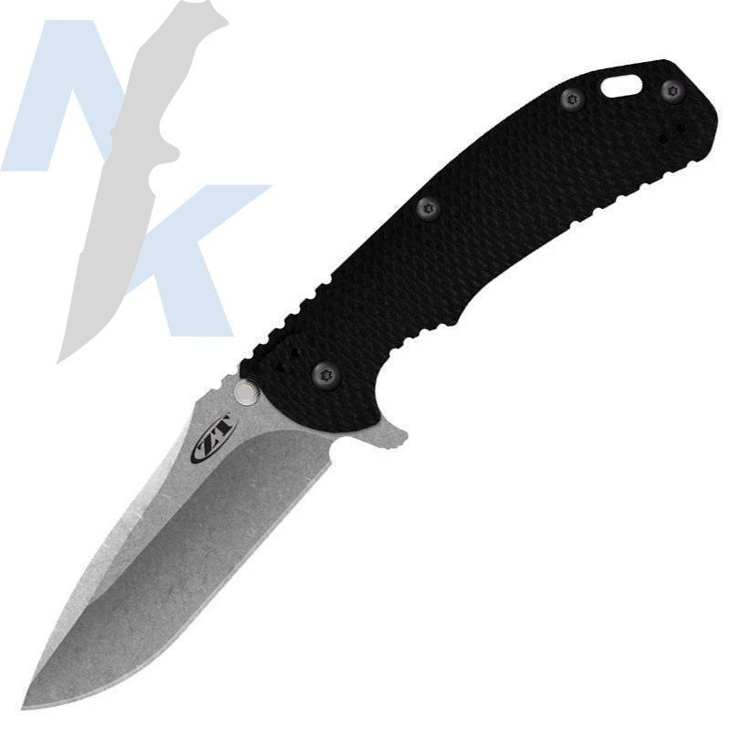 Zero Tolerance 0560 Hinderer 3.75&quot; Flipper Knife / Black G10 / Stonewash (Discontiued)
