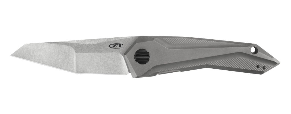Zero Tolerance 0055 GTC 3.75&quot; Flipper Knife / Titanium / Stonewash ( Discontinued )