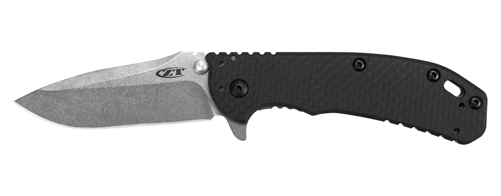 Zero Tolerance 0566CF Hinderer 3.25&quot; Assisted Opening Knife / Carbon Fiber / Stonewash ( Discontinued )