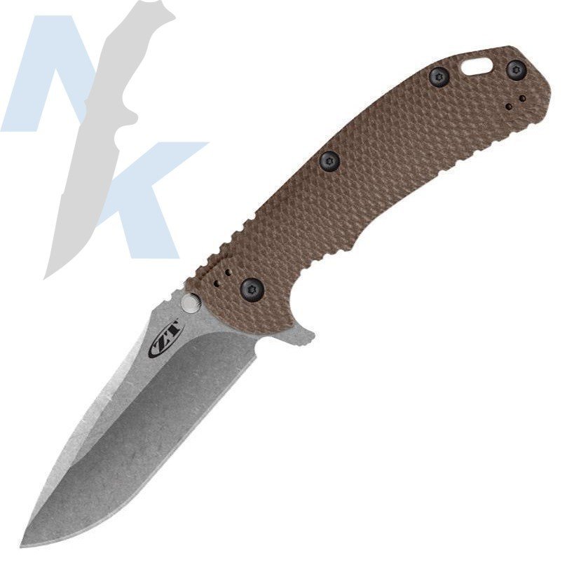 Zero Tolerance 0560 Hinderer 3.75&quot; Flipper Knife / Dark Earth G10 / Stonewash (Discontiued)