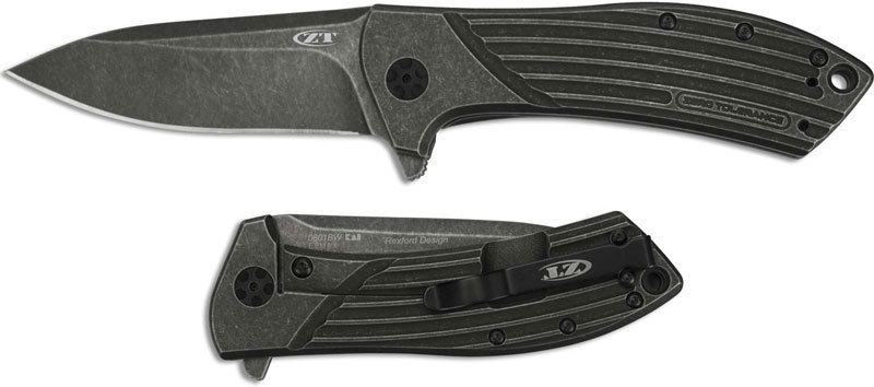 Zero Tolerance 0801BW Rexford 3.5&quot; Flipper Titanium Knife / BlackWash (Discontiued)