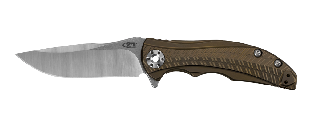 Zero Tolerance 0609 RJ Martin 3.4&quot; Flipper Knife Bronze Ti / Satin ( Discontinued )