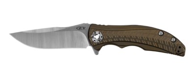 Zero Tolerance 0609 RJ Martin 3.4&quot; Flipper Knife Bronze Ti / Satin ( Discontinued )