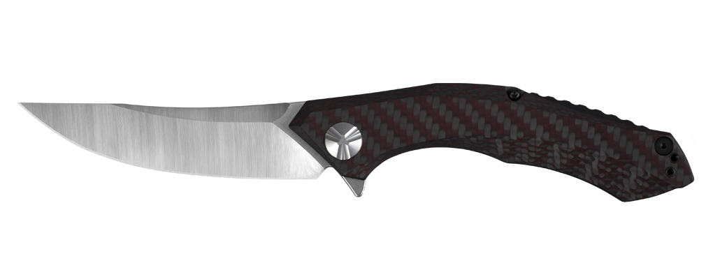 Zero Tolerance 0462 Sinkevich 3.7&quot; Flipper Knife Red Carbon Fiber / Satin