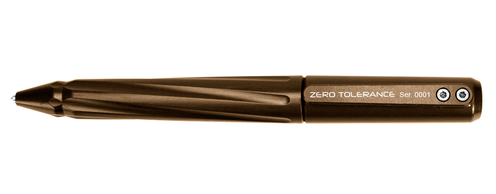 Zero Tolerance 0010EB Tactical Pen Earth Brown Aluminum (Discontiued)