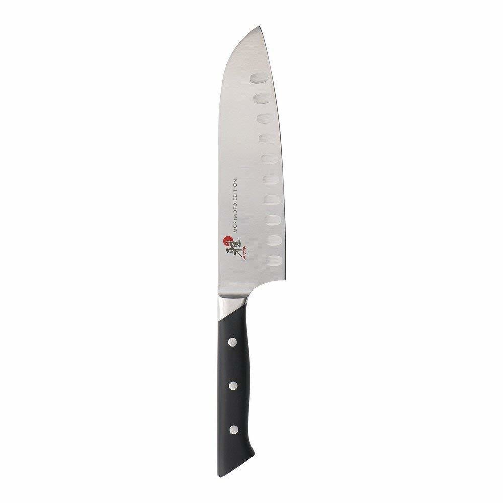 Miyabi Red 7&quot; Santoku, Hollow Edge ( Discontinued )