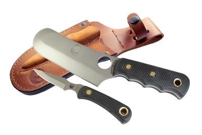 Knives of Alaska Brown Bear Combo Fixed Blade Knife Set (D2 / SureGrip™) W/Dual Leather Sheath