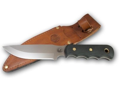 Knives of Alaska Bush Camp 6" Fixed Blade Drop Point Hunting Knife, D2 Tool Steel / SureGrip™