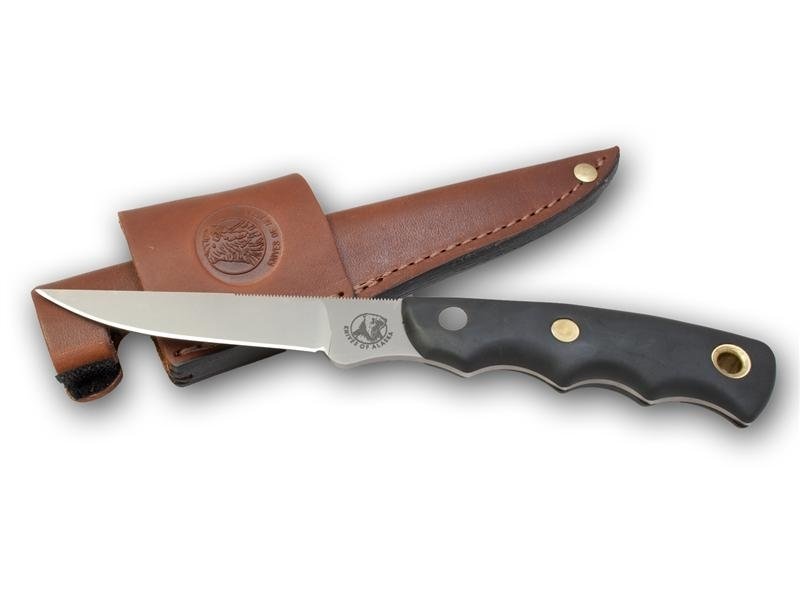 Knives of Alaska Jaeger 3.5&quot; Boning Fixed Blade Hunting Knife, D2 Tool Steel Drop / SureGrip™ Handle