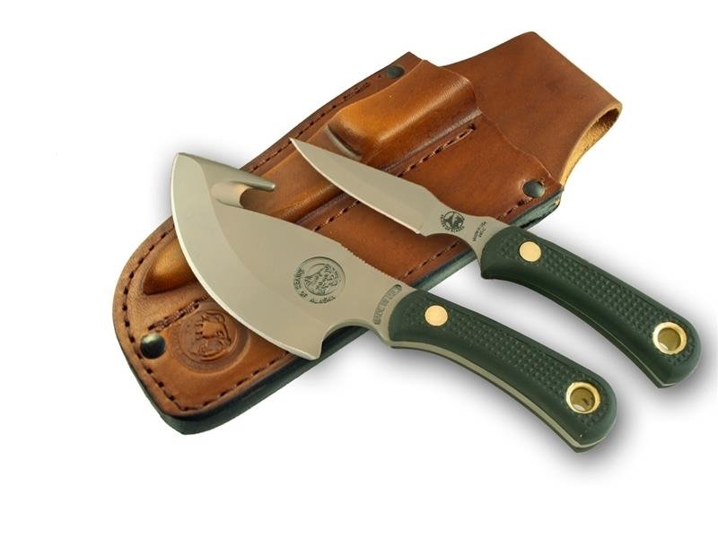 Knives of Alaska Light Hunter / Cub Bear Combination Knife Set(D2 /  SureGrip™) W/Dual Leather