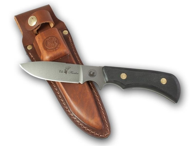 Knives of Alaska Trekker Elk Hunter 3.25&quot; Fixed Blade Drop Point Knife, D2 Tool Steel / SureGrip™ Handle