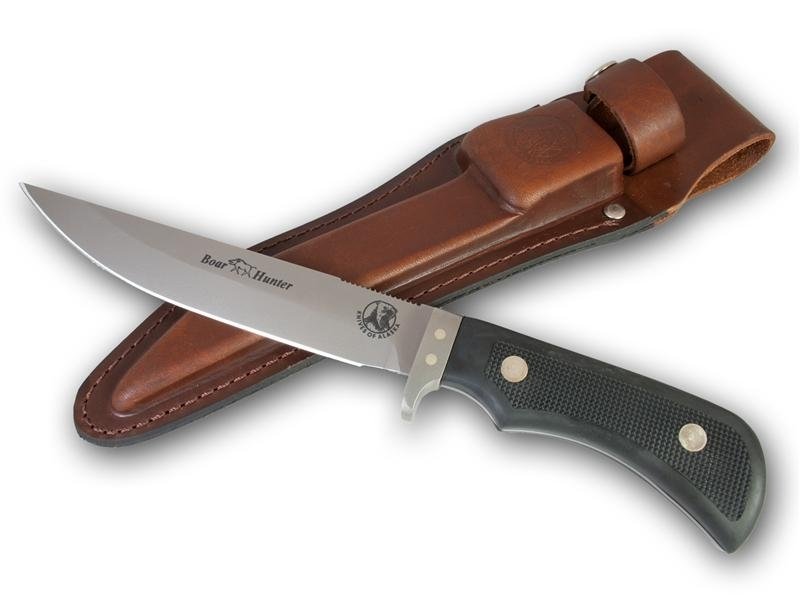 Knives of Alaska Xtreme Boar Hunter 5.5&quot; Fixed Blade Drop Point Hunting Knife, D2 Steel, Suregrip™ Handle (Discontinued)