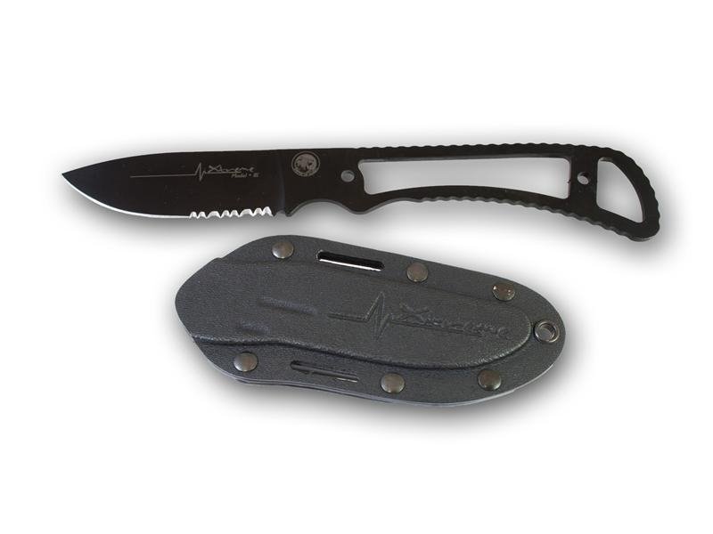 Knives of Alaska Xtreme Model lIl 3.25&quot; Fixed Blade Clip Point Knife, D2 Steel / Skeletonized Handle