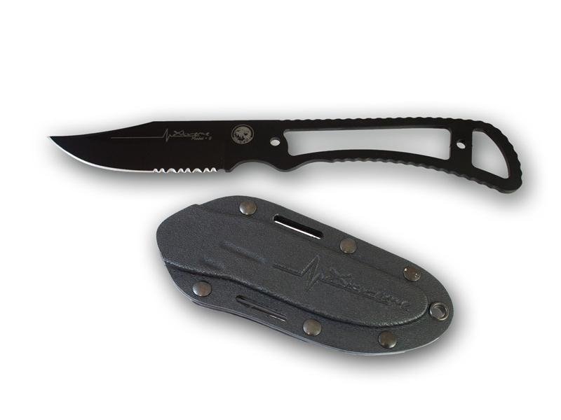 Knives of Alaska Xtreme Model ll 3.25" Fixed Blade Clip Point Knife, D2 Steel / Skeletonized Handle