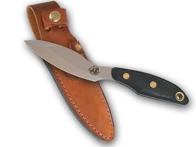 Knives of Alaska Yukon #1 3.75" Fixed Blade Elliptical Hunting Knife, D2 Steel / SureGrip™ Handle