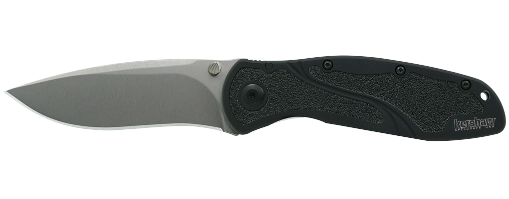 Kershaw Blur 3.375&quot;Assisted Opening Knife, Stonewash ( Previously Owned )