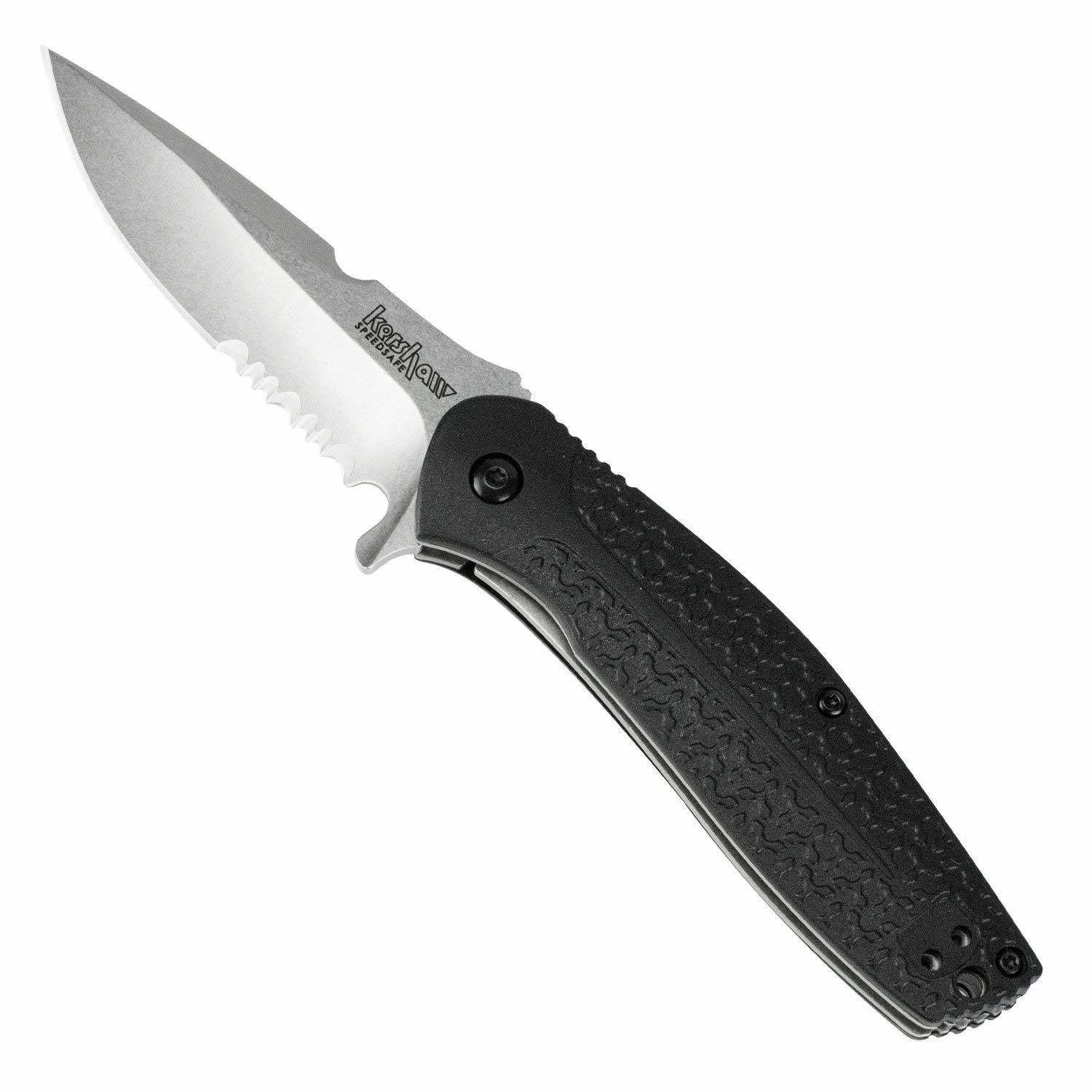 Kershaw Burst 3&quot; Assisted Opening Knife, Stonewash / Serrated (DISCONTINUED)