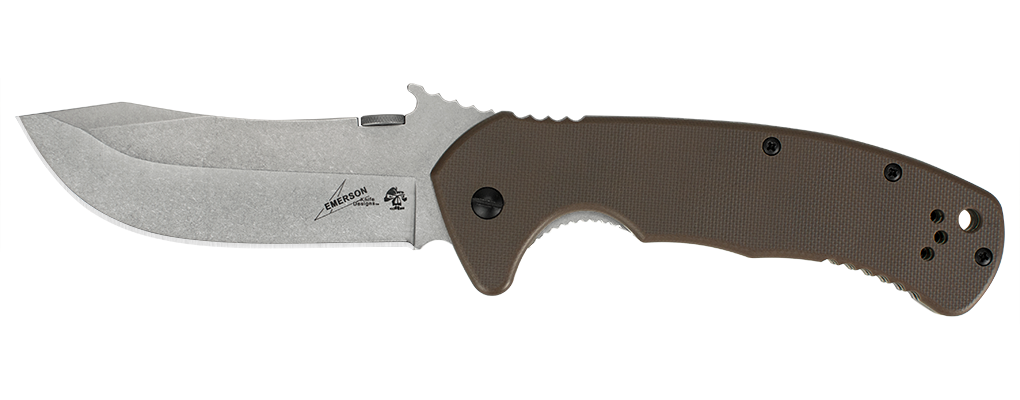 Kershaw CQC-11K 3.5&quot; Frame Lock Knife Brown G-10, Stonewash ( Discontinued )