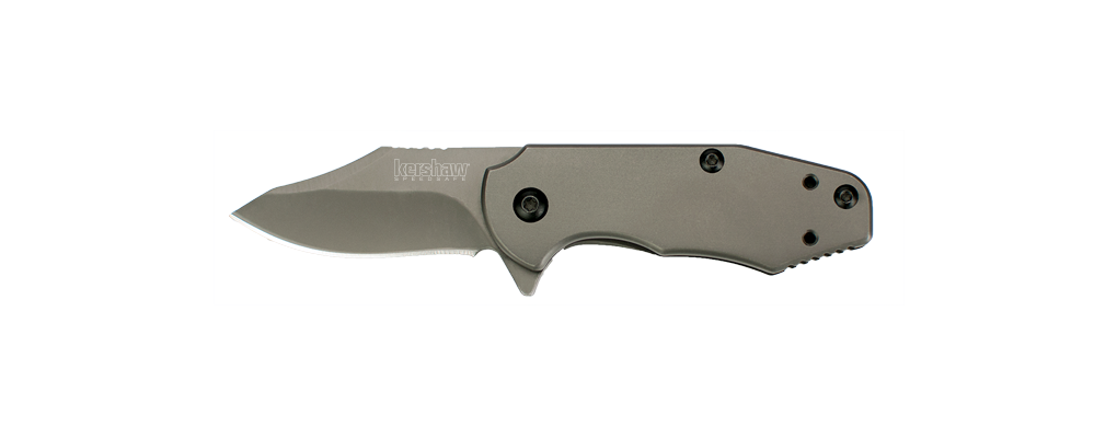 Kershaw Ember 2&quot; Assisted Opening Flipper Knife, Gray ( Discontinued )