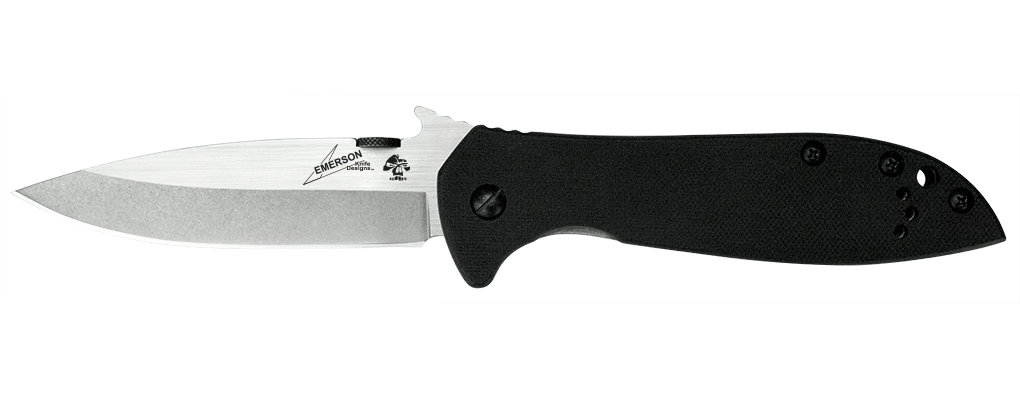 Kershaw Emerson CQC-4KXL 3.9&quot; Frame Lock Knife, Stonewash ( Discontinued )