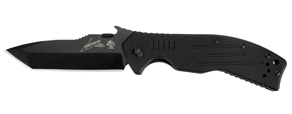 Kershaw Emerson CQC-8K Tanto 3.5&quot; Liner Lock Knife, Black