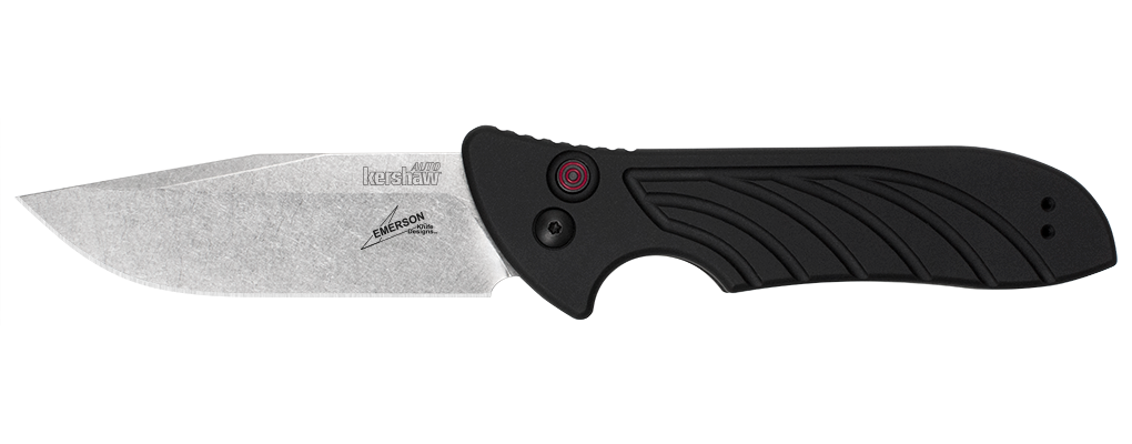 Kershaw Emerson Launch 5 3.4&quot; Automatic Knife, Stonewash ( Discontinued )
