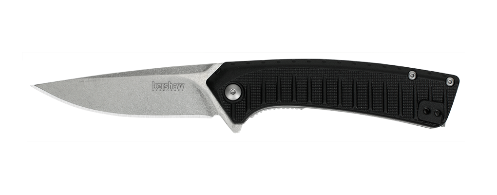 Kershaw Entropy 3.25&quot; Assisted Opening Flipper Knife, Stonewash ( Discontinued )