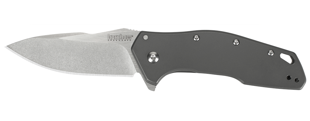 Kershaw Eris 3&quot; Assisted Opening Knife Gray, Stonewash 