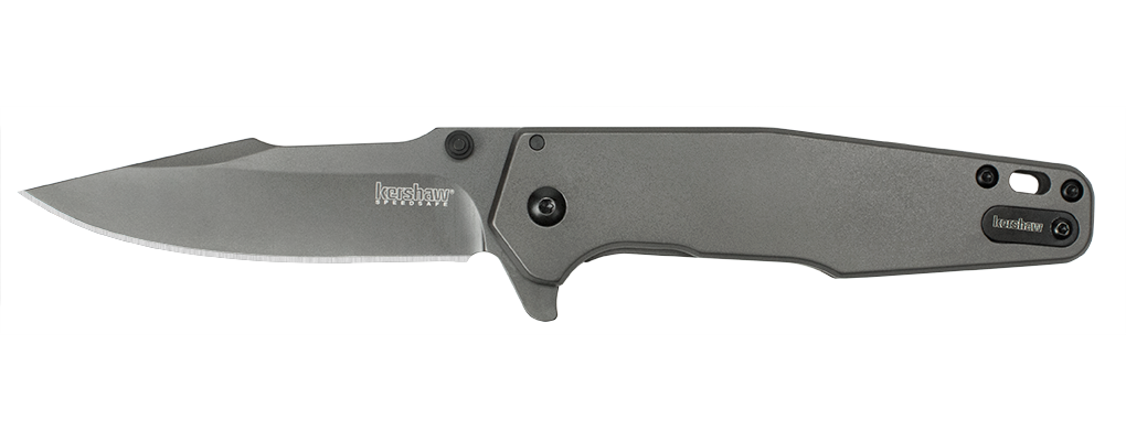 Kershaw Ferrite 3.25&quot; Assisted Opening Flipper Knife , Gray ( Discontinued )