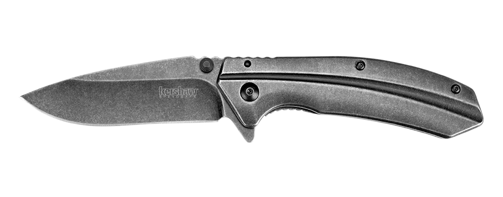 Kershaw Filter 3.25&quot; Frame Lock Knife Stainless Steel, BlackWash