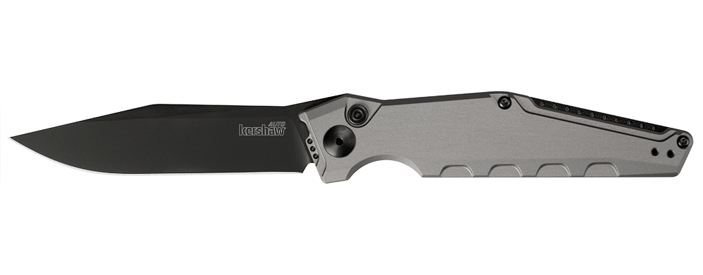 Kershaw Galyean Launch 7 3.75&quot; Automatic Knife Gray, Black